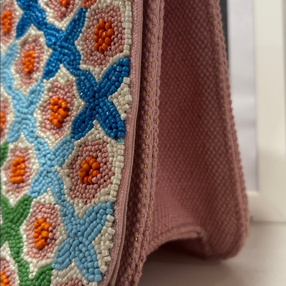 Beaded Handmade Colorful Floral Women's Bag - Picture 2 of 6